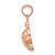 Image of 14k Rose Gold 2-D Textured Mini Sea Turtle Pendant