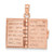 Image of 14k Rose Gold 3-D Holy Bible w/ Lords Prayer Moveable Pendant