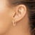 Image of 17mm 14k Rose Gold 3mm Polished Hoop Earrings LE889