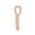 Image of 14K Rose Gold Diamond Number 1 Pendant