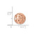 Image of 14K Rose Gold Diamond-cut Filigree Ball Chain Slide Pendant
