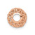 Image of 14K Rose Gold Diamond-cut Filigree Ball Chain Slide Pendant