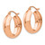 Image of 21mm 14k Rose Gold Hoop Earrings TF571