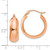 Image of 21mm 14k Rose Gold Hoop Earrings TF571