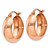 Image of 21mm 14k Rose Gold Hoop Earrings TF572