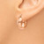 Image of 21mm 14k Rose Gold Hoop Earrings TF572