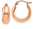 Image of 21mm 14k Rose Gold Hoop Earrings TF572