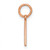 Image of 14K Rose Gold Letter A Initial Charm XNA1337R/A