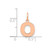 Image of 14K Rose Gold Letter O Initial Charm XNA1337R/O