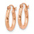 Image of 13mm 14k Rose Gold Lightweight Shiny-Cut Hoop Earrings TF680