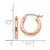 Image of 13mm 14k Rose Gold Lightweight Shiny-Cut Hoop Earrings TF680