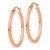 Image of 30mm 14k Rose Gold Lightweight Square Tube Hoop Earrings TF735