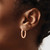 Image of 20mm 14k Rose Gold Lightweight Square Tube Hoop Earrings TF737