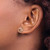 Image of 8mm 14k Rose Gold Love Knot Polished Shiny-Cut Stud Post Earrings
