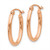 Image of 21mm 14k Rose Gold Oval Hoop Earrings TF596