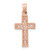 Image of 14k Rose Gold Polished Braided Cross Pendant
