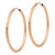 Image of 39.25mm 14k Rose Gold Polished Endless 2mm Hoop Earrings XY1254
