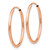 Image of 23mm 14k Rose Gold Polished Endless Tube Hoop Earrings TF784