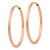 Image of 28mm 14k Rose Gold Polished Endless Tube Hoop Earrings TF785