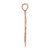 Image of 14k Rose Gold Polished Leaf Pendant