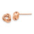 Image of 8mm 14k Rose Gold Polished Love Knot Stud Post Earrings LE870