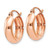 Image of 15mm 14k Rose Gold Polished Small Huggie Hoop Earrings