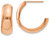 Image of 19mm 14k Rose Gold Polished Wide Huggie Hoop Earrings