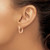 Image of 17mm 14k Rose Gold Shiny-Cut In and Out Hoop Earrings