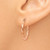 Image of 14k Rose Gold Twisted Hoop Earrings TF604