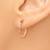 Image of 16mm 14k Rose Gold Twisted Hoop Earrings TF605
