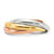 Image of 14K Tri-color Gold Polished Rolling Ring