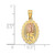 Image of 14k Two-tone Gold 15 Guadalupe Pendant