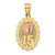 Image of 14k Two-tone Gold 15 Guadalupe Pendant