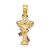 Image of 14k Two-tone Gold Communion Cup w/ Cross Pendant