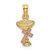 Image of 14k Two-tone Gold Communion Cup w/ Cross Pendant