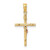 Image of 14k Two-tone Gold Cross Crucifix Pendant