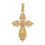 Image of 14k Two-tone Gold Cross Pendant