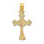 Image of 14k Two-tone Gold Cross w/ Flower Pendant K9094