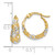 Image of 16mm 14k Two-tone Gold Earrings LE1235