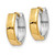 Image of 10mm 14k Two-tone Gold Hinged Hoop Earrings Y7904