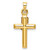 Image of 14k Two-tone Gold Hollow Crucifix Pendant XR1844