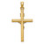 Image of 14k Two-tone Gold Hollow Crucifix Pendant XR1846