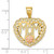 Image of 14k Two-tone Gold Mom in Heart Frame Pendant