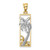 Image of 14K Two-tone Gold Palm Tree Pendant Image of 14K Two-tone Gold Palm Tree Pendant