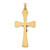 Image of 14K Two-tone Gold Polished Hollow INRI Crucifix Cross Pendant XR2058