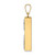 Image of 14K Two-tone Gold Polished Hollow Mezuzah w/Star of David & Chai Pendant XR2033