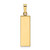 Image of 14K Two-tone Gold Polished Hollow Mezuzah w/Star of David & Chai Pendant XR2033