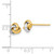 Image of 7mm 14k Two-tone Gold Polished Love Knot Stud Post Earrings TL1047TT