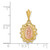 Image of 14K Two-tone Gold Polished St. Mary Medal Pendant