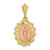 Image of 14K Two-tone Gold Polished St. Mary Medal Pendant